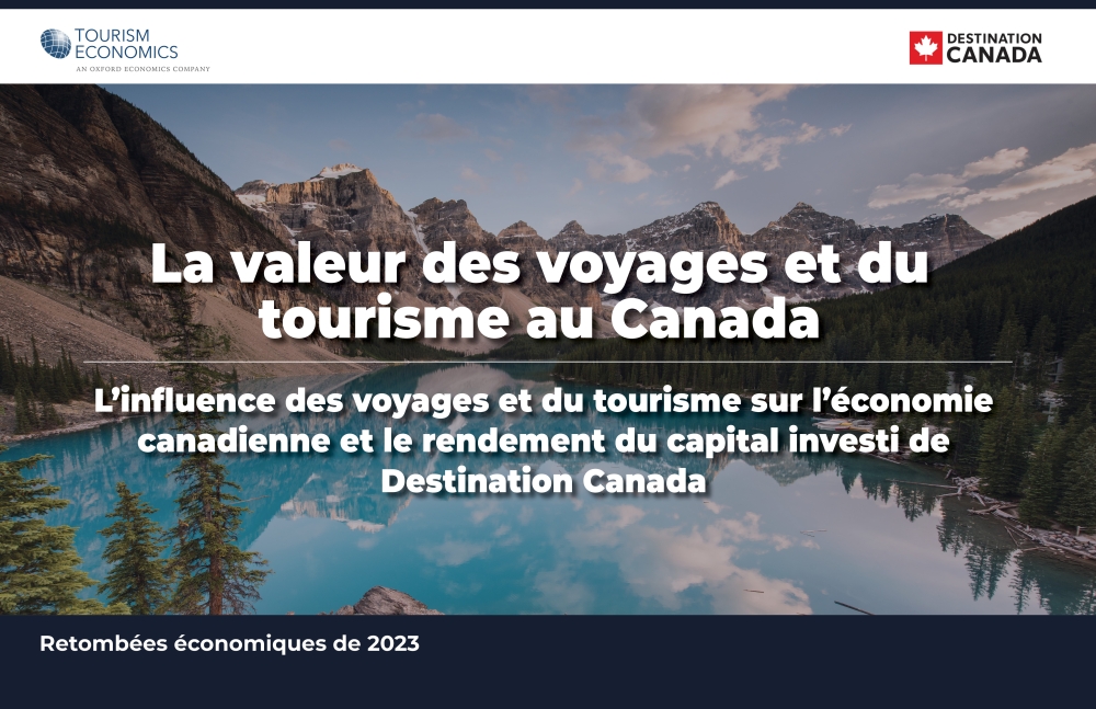 The Value of Travel and Tourism in Canada cover (French)